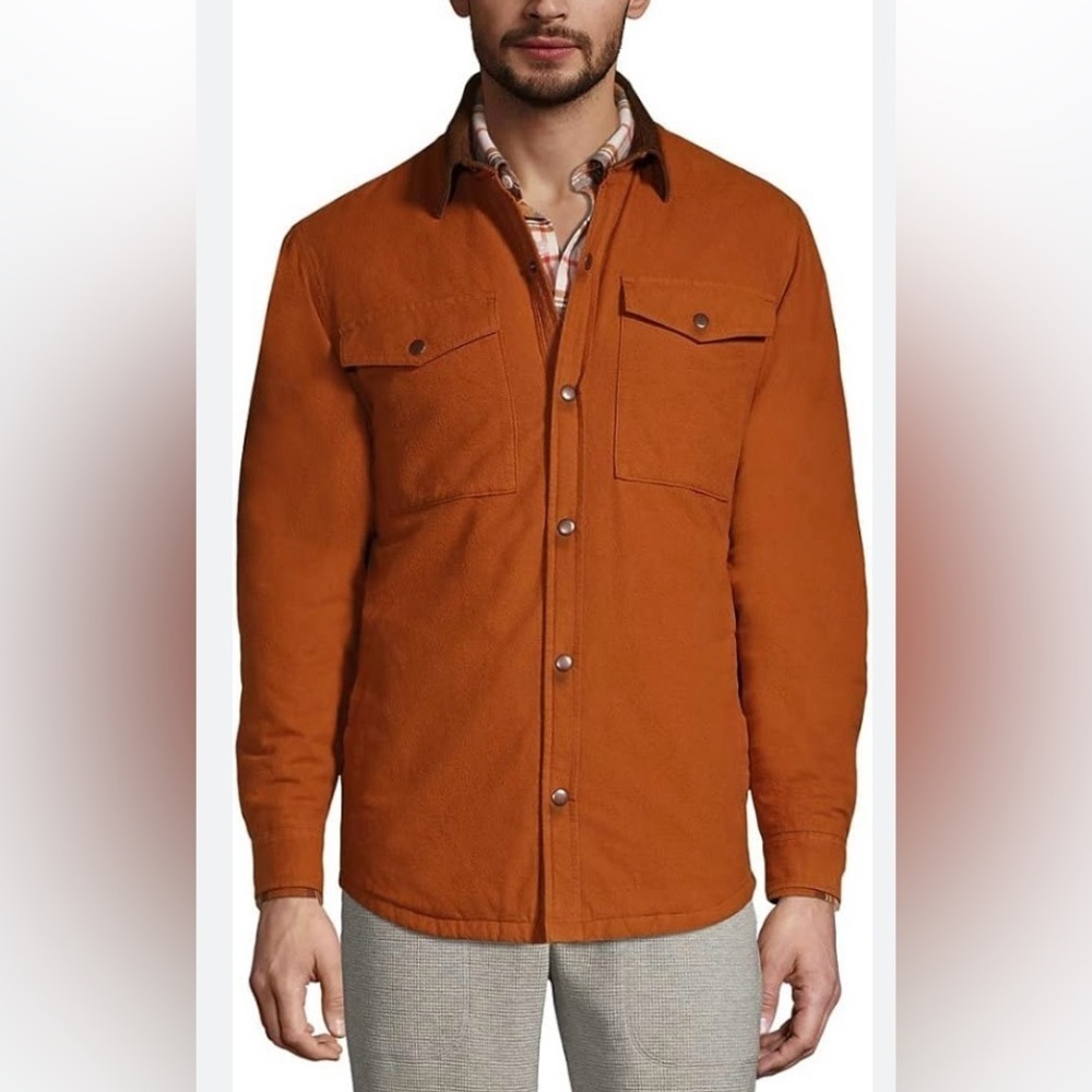 LANDSEND Men’s Moleskin Shirt Jacket